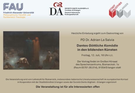 Zum Artikel "*ENTFÄLLT* Einladung zum Gastvortrag von PD Dr. Adrian La Salvia: „Dantes Göttliche Komödie in den bildenden Künsten“"